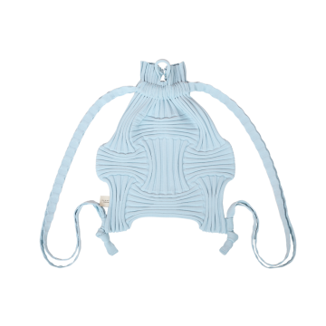 PLEATSMAMA New Bow Backpack Light Blue